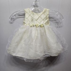 George Dress 6 - 9 Months Floral Holiday Easter Sleeveless‎ Yellow B564